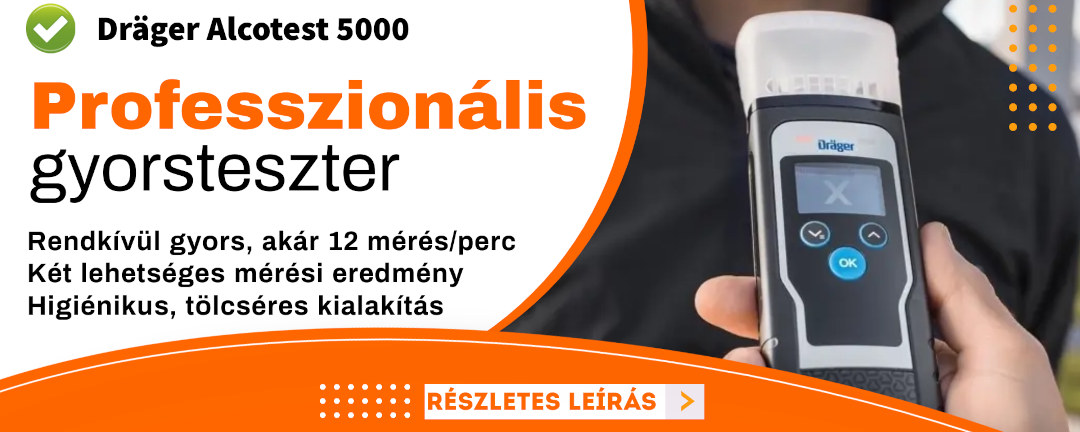Dräger Alcotest 5000 professzionális gyorsteszter