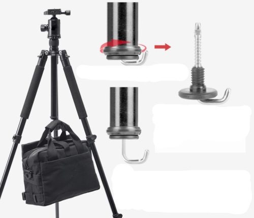 LW K2508 fotóállvány D-2 gömbfejjel