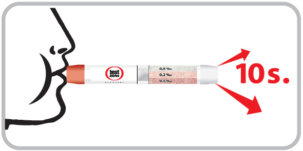 Test and Drive egyszer használatos alkoholszonda